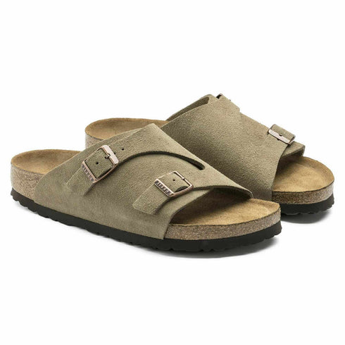 Birkenstock Zurich Suede Sandals Taupe